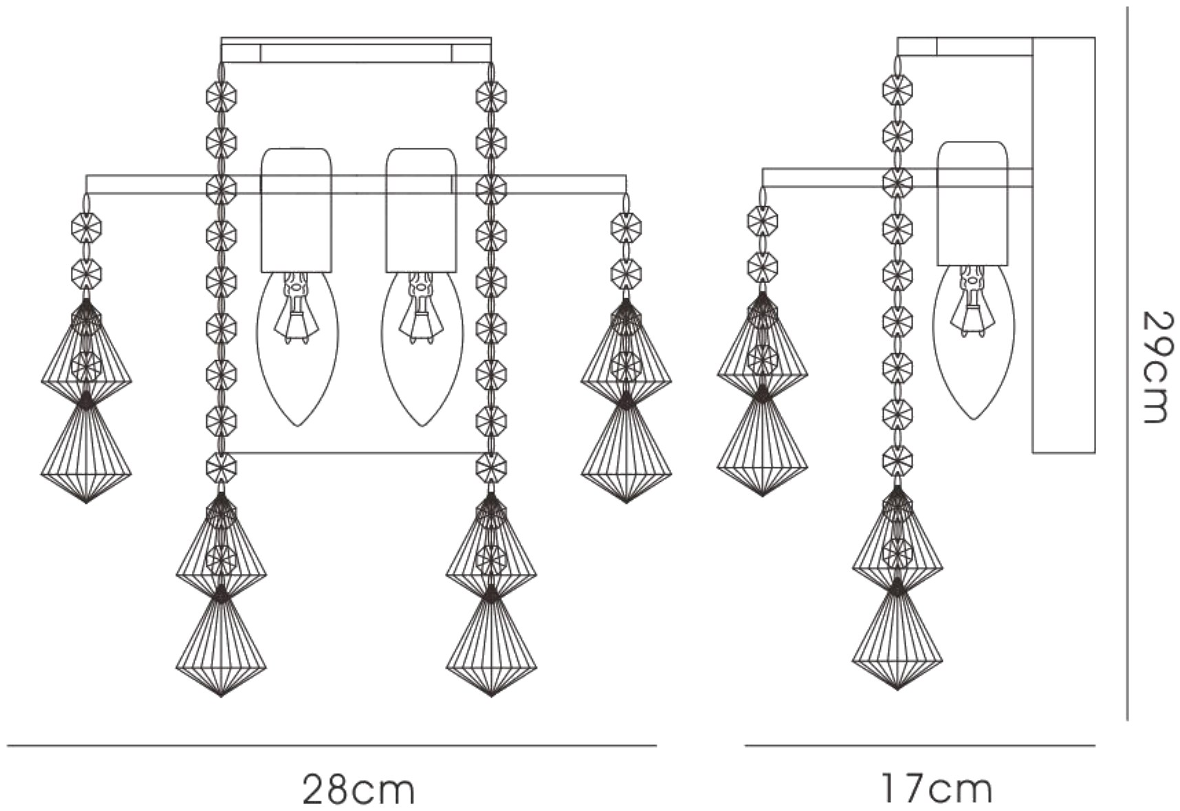 Inina French Gold Crystal Wall Lights Diyas Flush Wall Lights